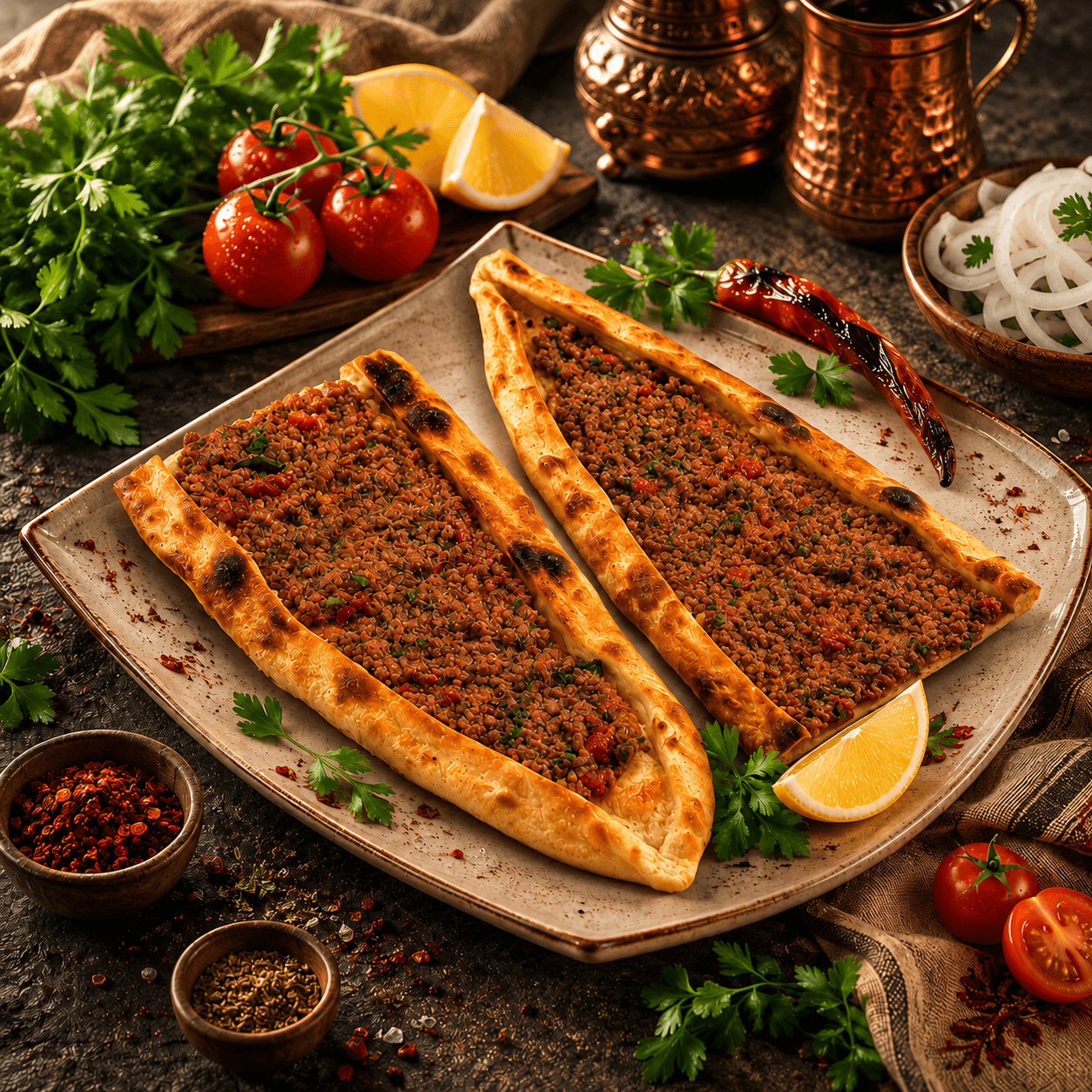 Kuşbaşılı Kaşarlı Pide
