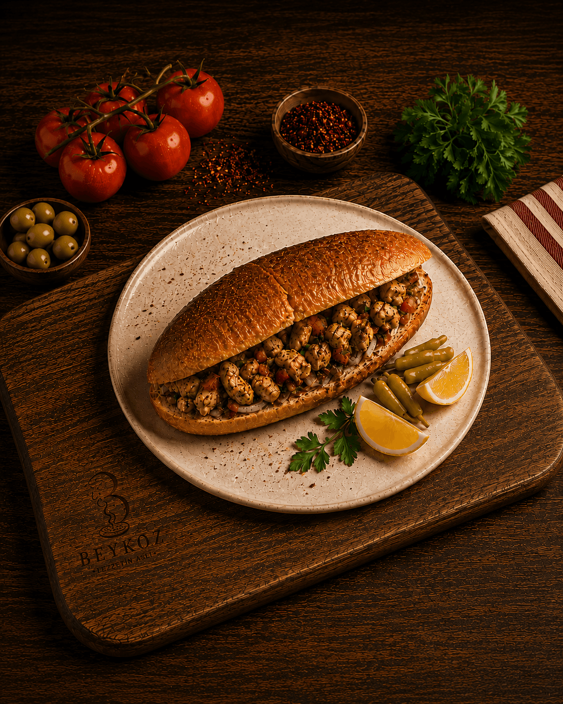 Yarım Ekmek Arası Tavuk Tantuni